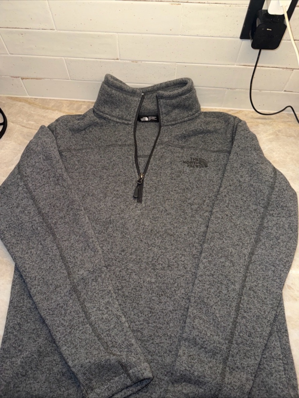 The North Face Canyonlands Sweatshirt Men S Gray Fleece 1/2 Zip Pullover